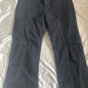 Cotton On Black Cargo Pants with Functional Design